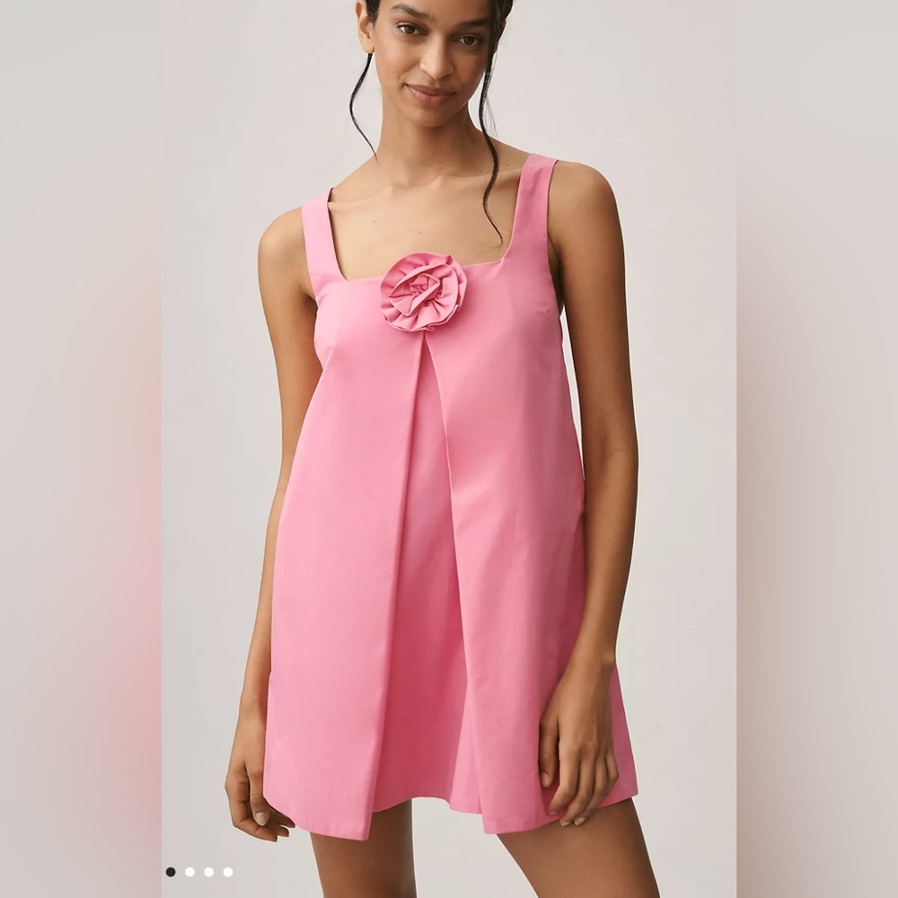 NWT Anthropologie Sundays in Brooklyn retro pink dress XL XXL